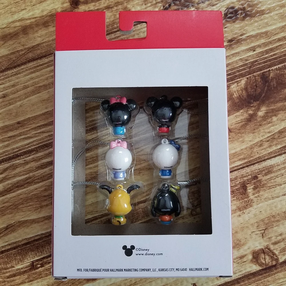 Hallmark Disney Mickey and Friends Mini Ornament Set Pluto Goofy Christmas